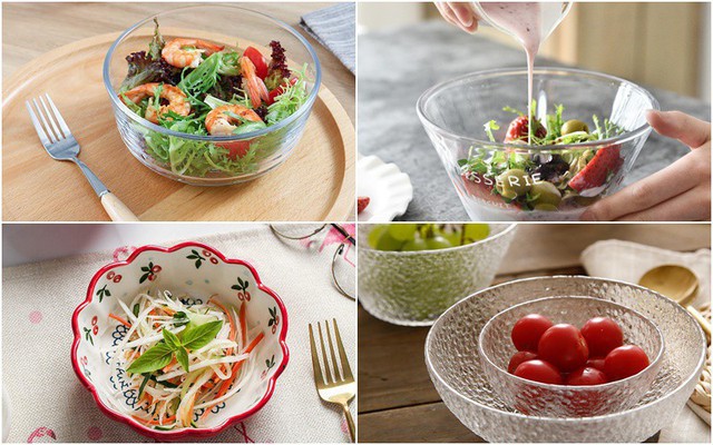 Hút mắt với bát trộn salad siêu xinh siêu yêu, khiến bạn ăn nhiều ...