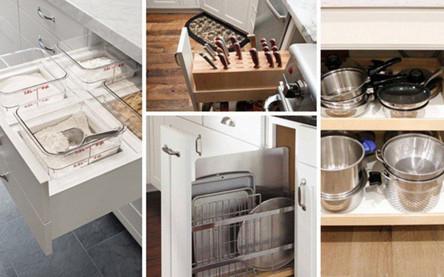 14 cách dễ dàng và thông minh sắp xếp tủ bếp gọn gàng, đẹp mắt