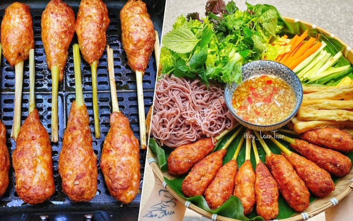 cách làm nem nướng bằng bếp than