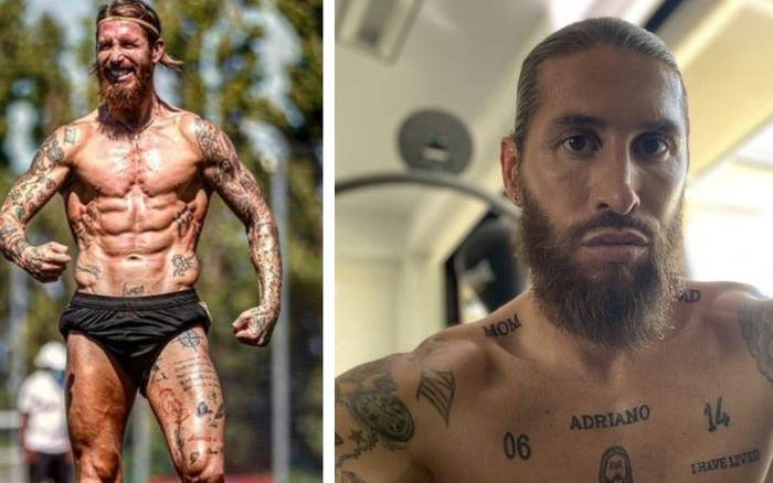 Vóc dáng cơ bắp của Sergio Ramos gây kinh ngạc trên mạng xã hội