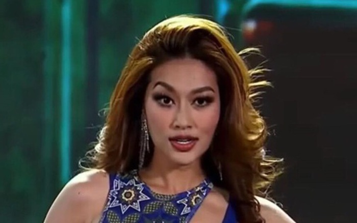 Cú nhếch mày 'điểm 10' của Đoàn Thiên Ân tại Bán kết Miss Grand International