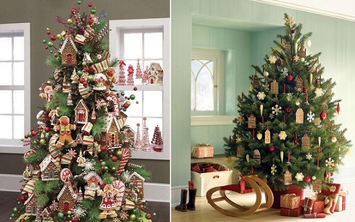 9 kiểu trang trí cây thông Noel tuyệt đẹp!