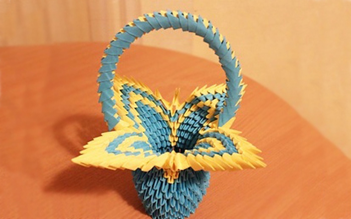 Trổ tài khéo tay làm giỏ Origami cực xinh
